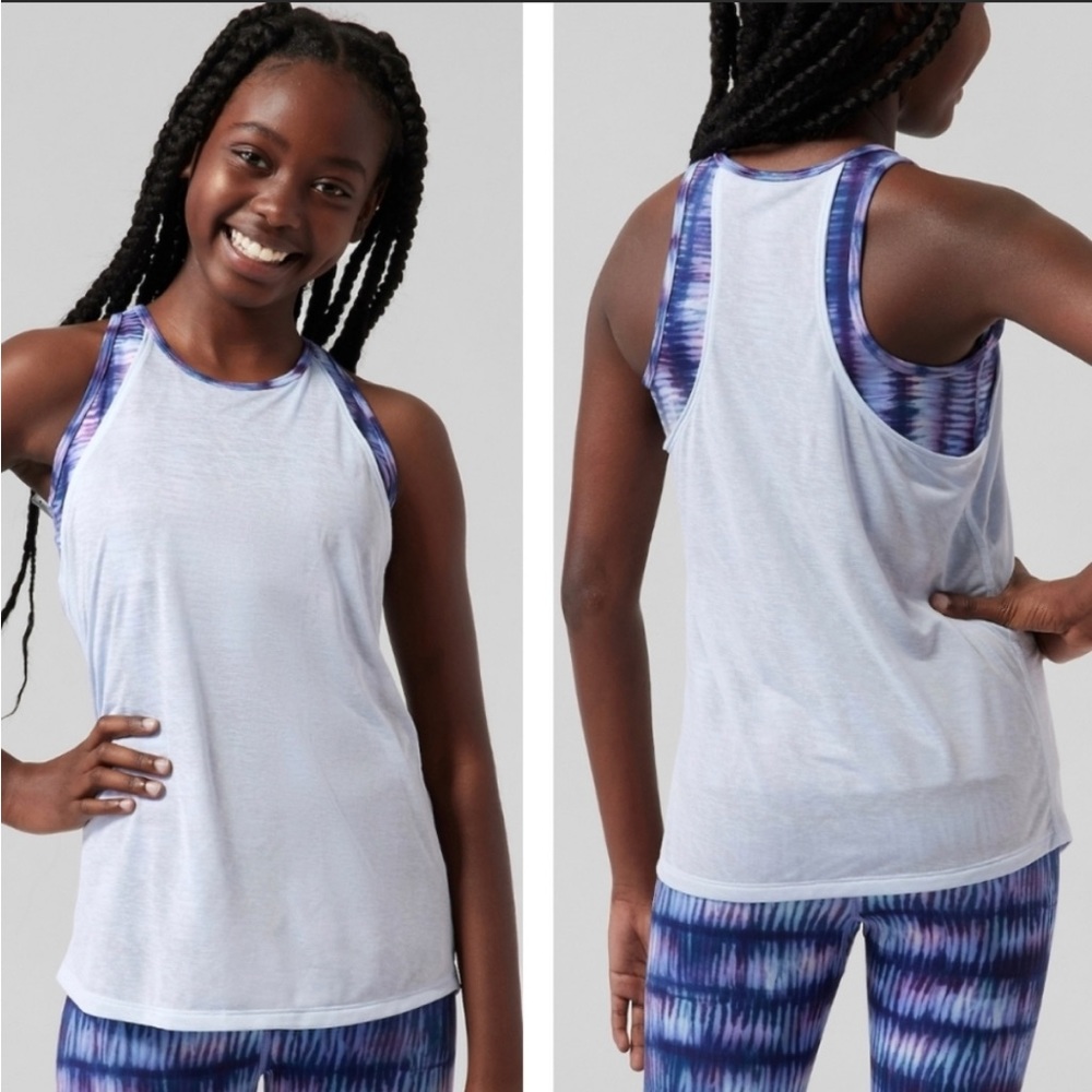 NWT Athleta girl perfect pair tank sz L:12